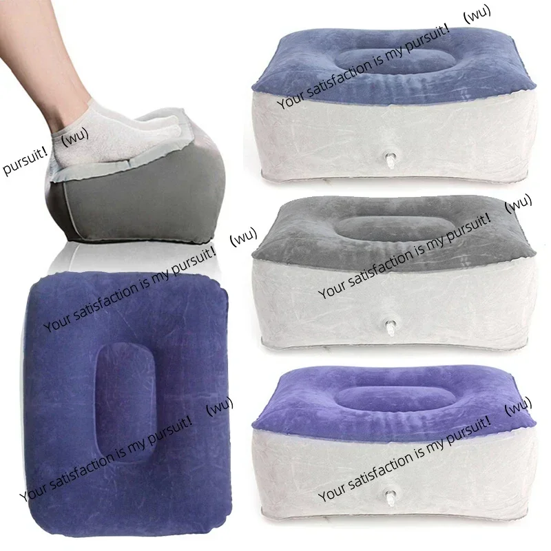 Footrest Under Desk - Bantal Penyangga Kaki Tiup PVC, Bantal
