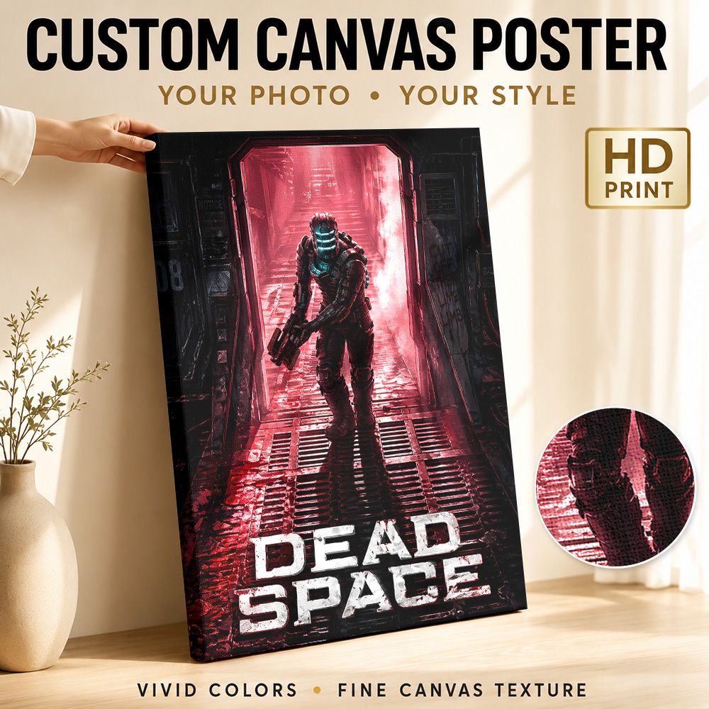 Video Gaming & Esports Usd Acc - Poster Kanvas Berbingkai Game Dead Space,