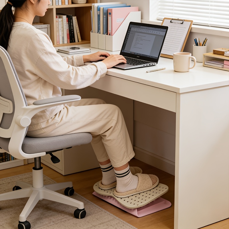 Alas Kaki Ergonomis Portabel d - Footrest Under Desk ulasan dan harga